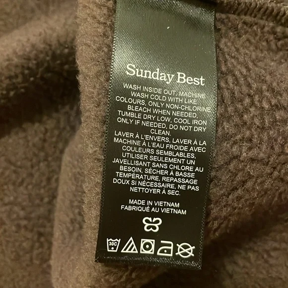 Aritzia brown fleece size M - Picture 4 of 4